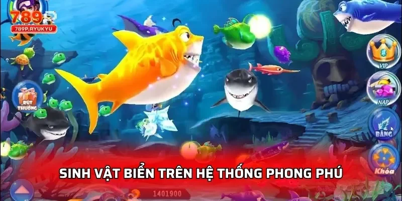 Bắn Cá 3D Đại Dương Xanh 789P - Chơi Thưởng Lớn 2 Sinh vật biển trên hệ thống phong phú