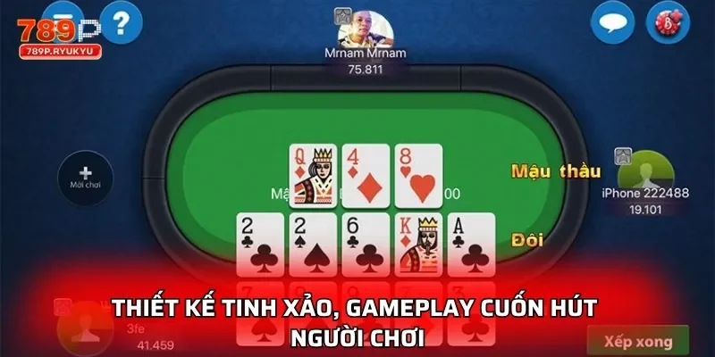 Mậu Binh Thần Bài 789P Thách Thức Mọi Chiến Thuật Cao Thủ 1 Thiết kế tinh xảo, gameplay cuốn hút người chơi